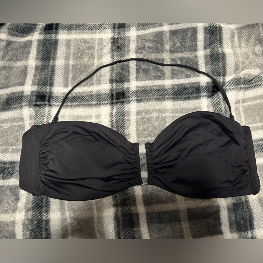 Bandeau Black Swim Top